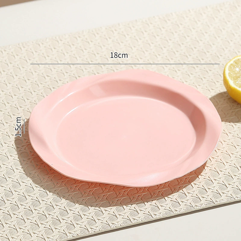 Colorful Plastic Dessert Plate