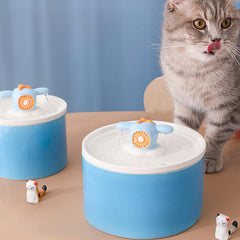 Purifying Airplane Ceramic Cat Water Fountain