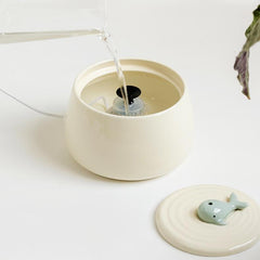 Cat Ceramic Automatic Circulating Water Fountain