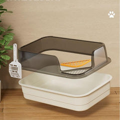 Semi-Enclosed High-Sided Litter Box