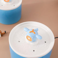 Purifying Airplane Ceramic Cat Water Fountain