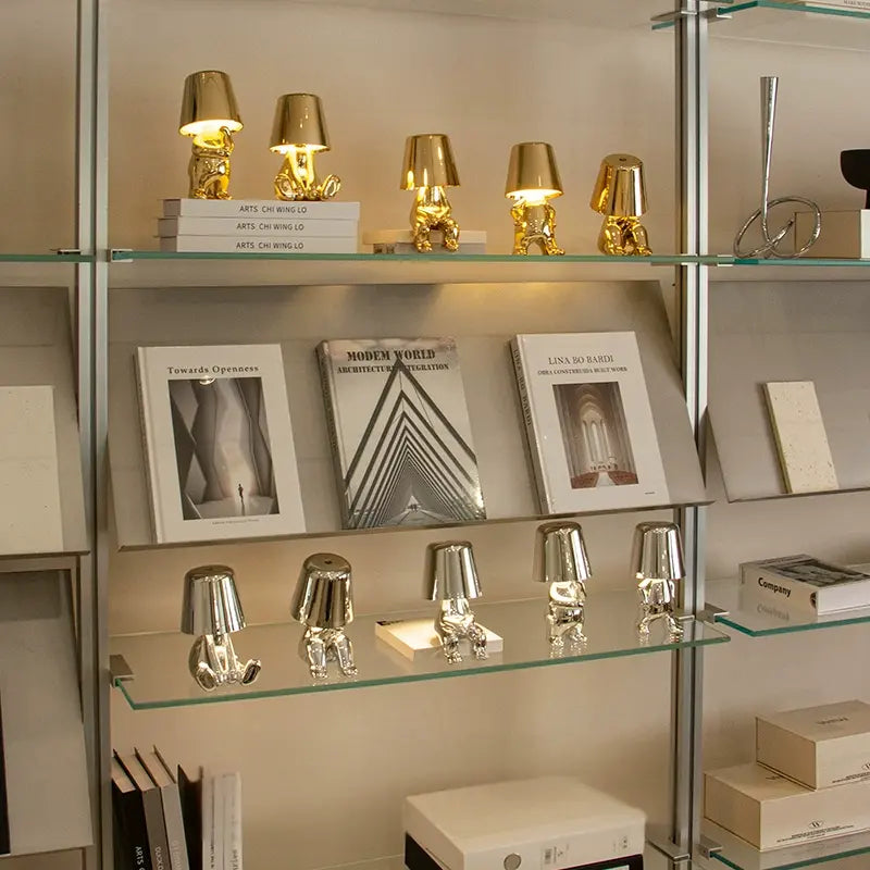 A variety of Soulster Lamps showcased together, reflecting emotional diversity and artistic cohesion