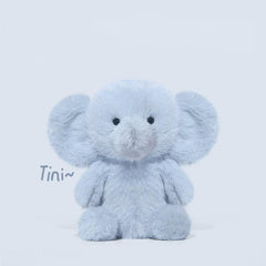 Elephant plushie from Tiny Animal Series in a huggable, charming pose