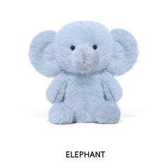 Labelled elephant variant of Tiny Animal Series Plushie, long plush material