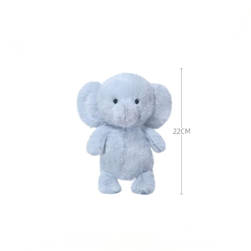 Tiny Animal Series Plushie Elephant with 22cm size label, plushie scale reference