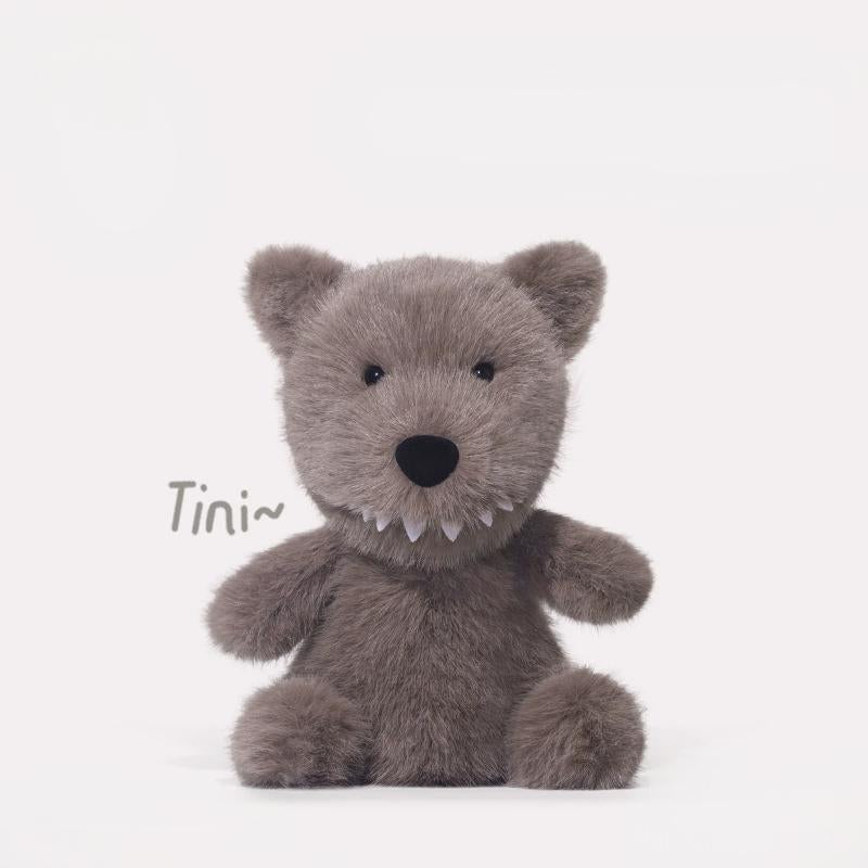 Cute wolf design from Tiny Animal Series Plushie, soft and huggable