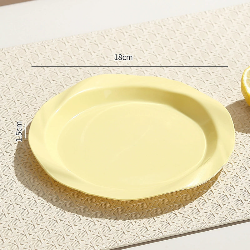 Colorful Plastic Dessert Plate
