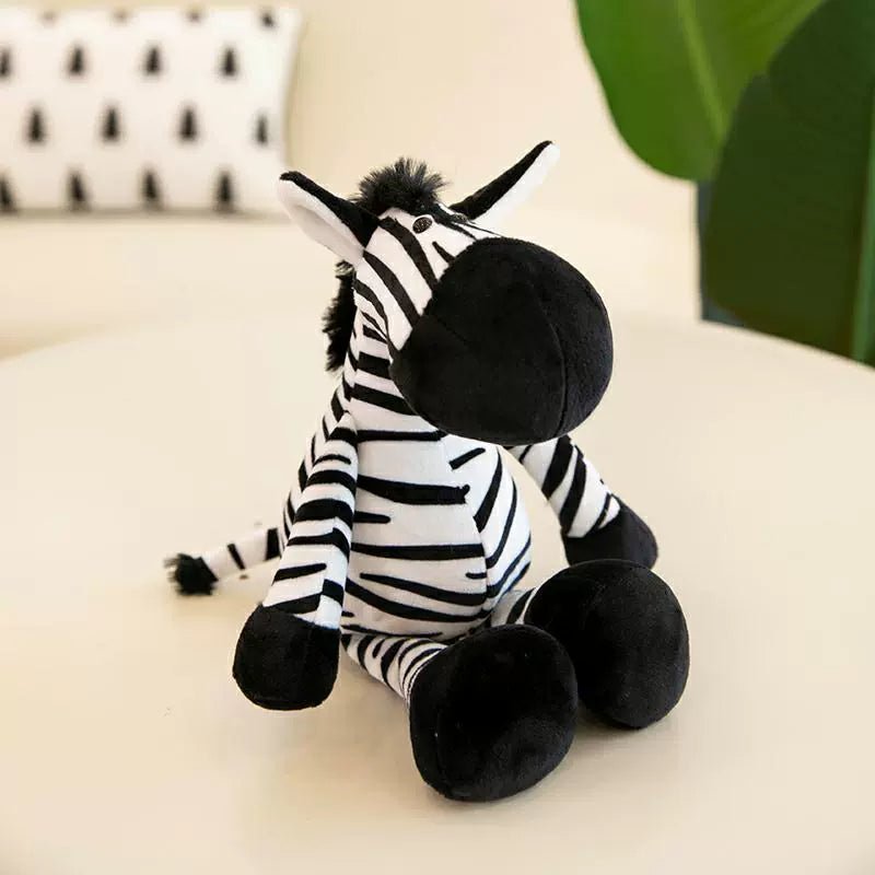  Zebra plush toy with bold stripes, inspiring creativity and tactile fun for Plush Toys seekers