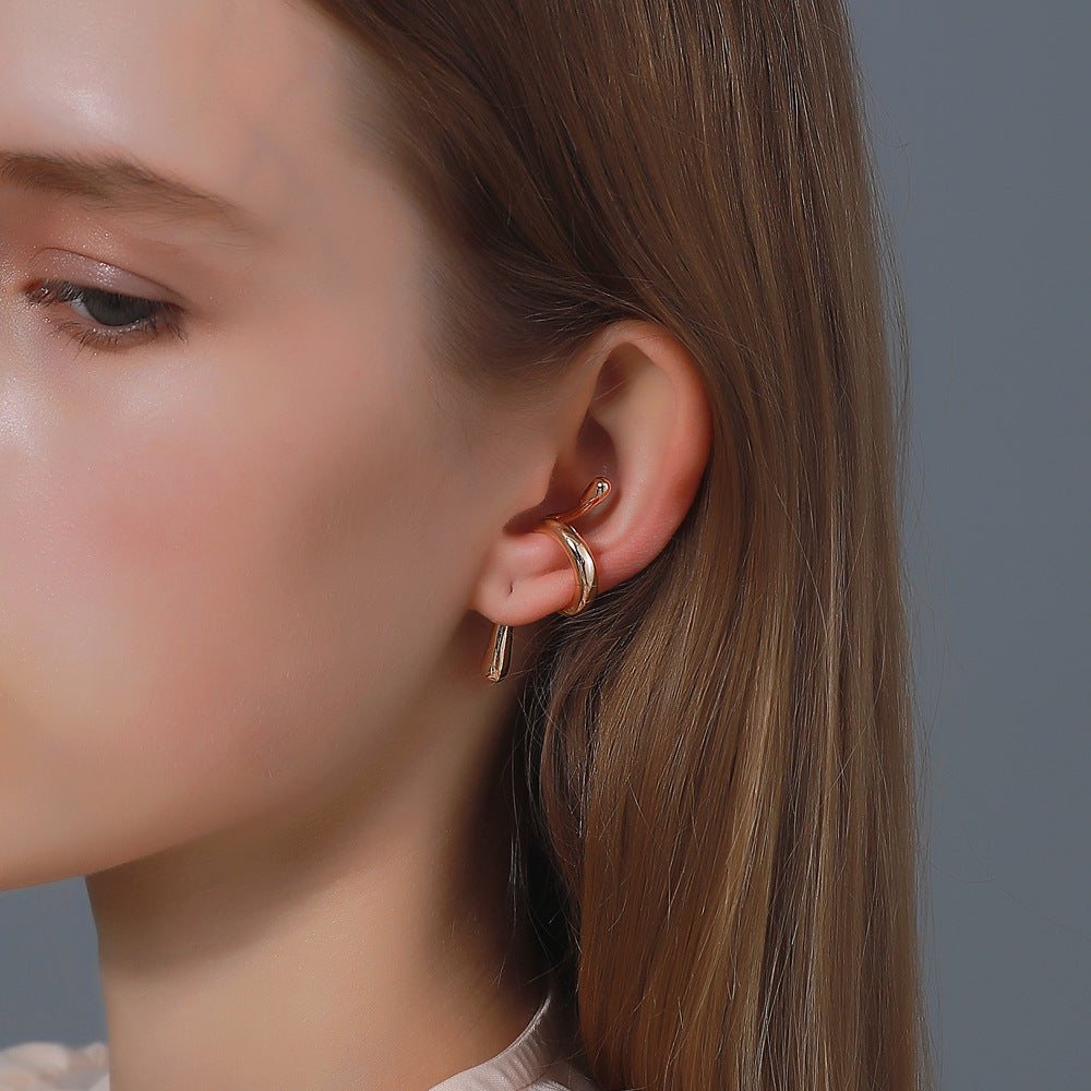 Snake-Shaped Ear Cuff Earring