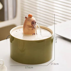 Capybara Ceramic Cat Water Fountain