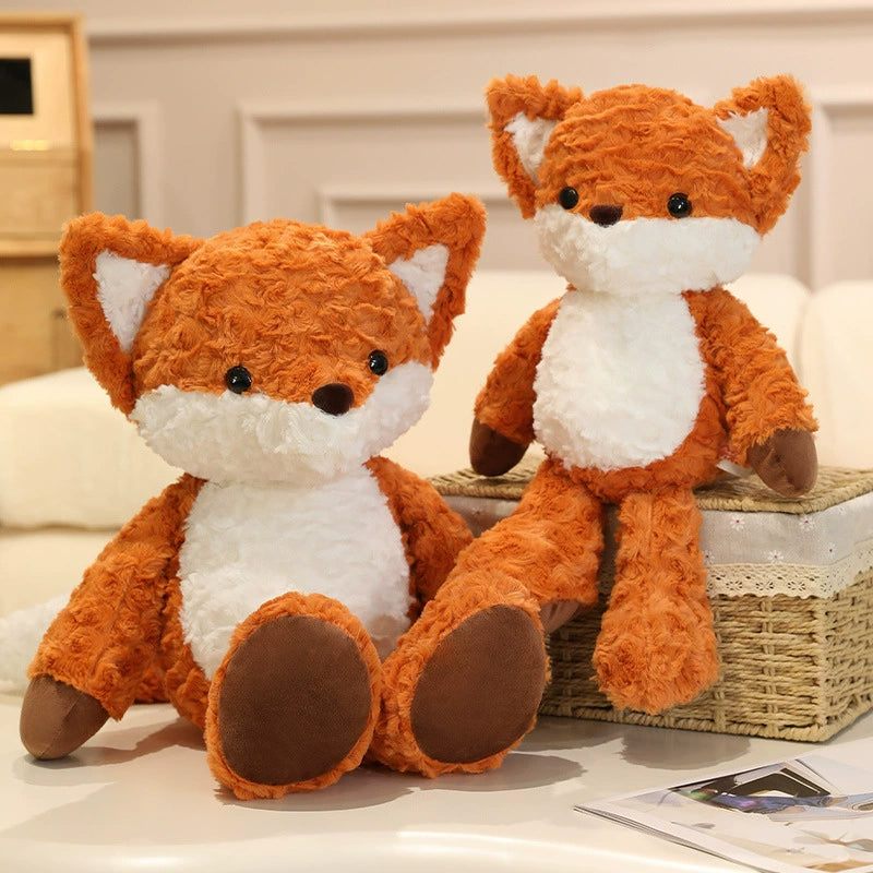 Running Fox Plush Toys together in a cozy home environment, inviting connection and warmth.