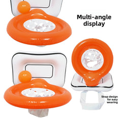 Head-Mounted Inflatable Basketball Hoop Toy